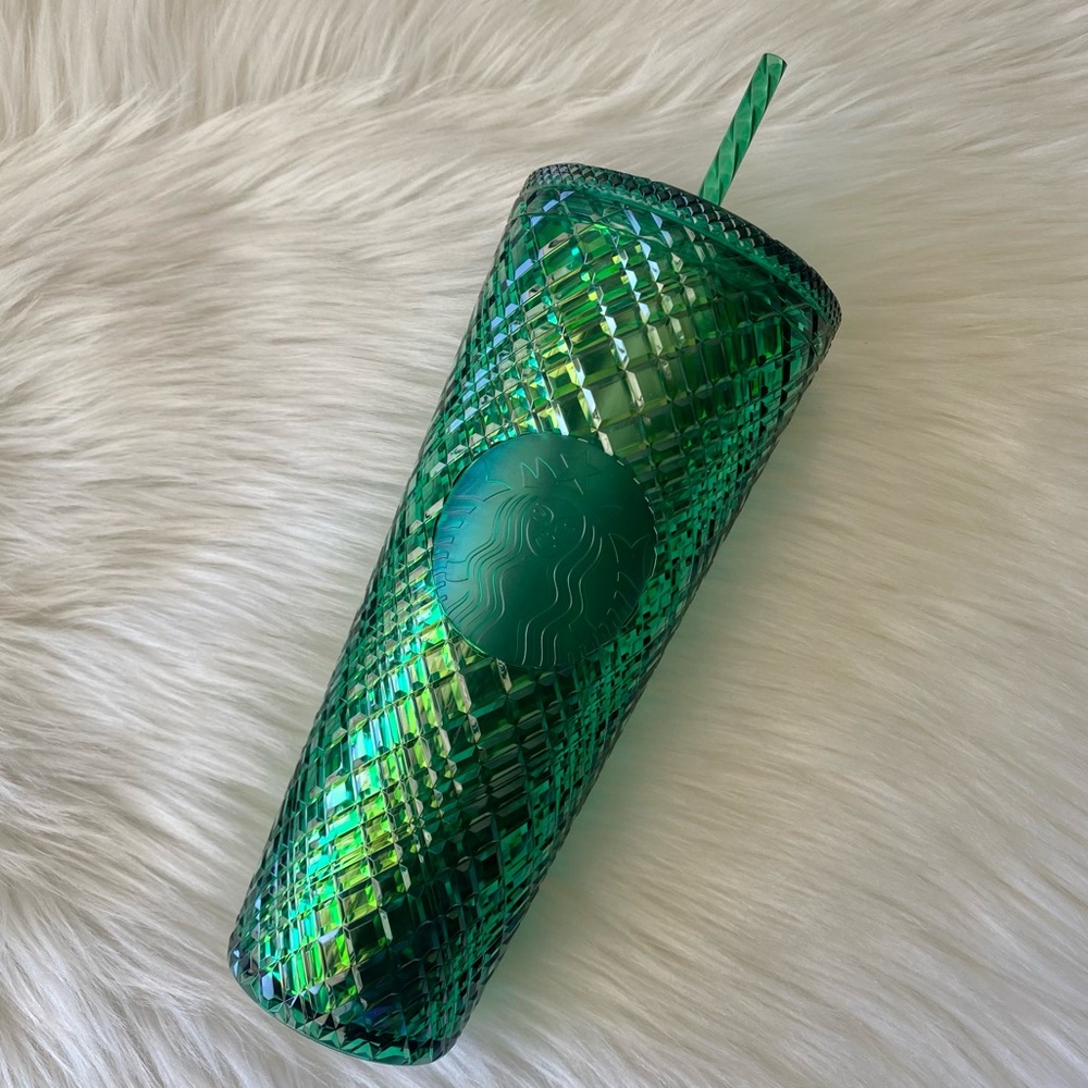 💚Jeweled Emerald Green Starbucks Tumbler💚